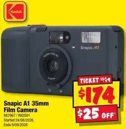 JB Hi-Fi Kodak Snapic A1 35mm Film Camera offer