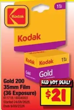 JB Hi-Fi Kodak Gold 200 35mm Film offer