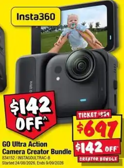 JB Hi-Fi Insta360 GO Ultra Action Camera Creator Bundle offer