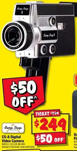 JB Hi-Fi Camp Snap CS-8 Digital Video Camera offer