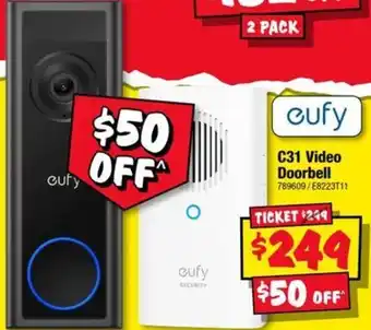 JB Hi-Fi eufy C31 Video Doorbell offer