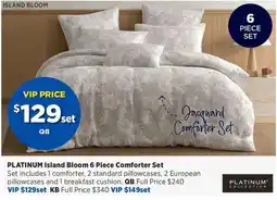 Spotlight Platinum Island Bloom 6 Piece Comforter Set offer