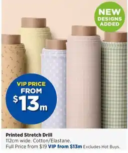 Spotlight Printed Stretch Drill offer