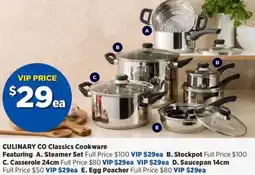 Spotlight CULINARY CO Classics Cookware offer