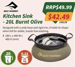 Tentworld Kitchen Sink - 20L Burnt Olive offer