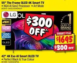 JB Hi-Fi LG 55" The Frame QLED 4K Smart TV offer