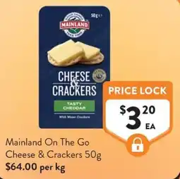 Foodworks Mainland Cheese & Crackers offer