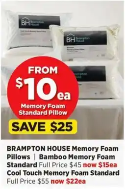Spotlight Brampton House Memory Foam Pillows offer