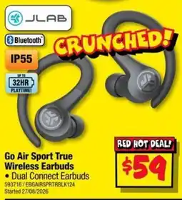 JB Hi-Fi JLab Go Air Sport True Wireless Earbuds offer