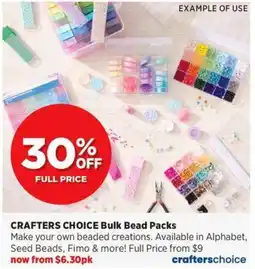 Spotlight CRAFTERS CHOICE Bulk Bead Packs offer