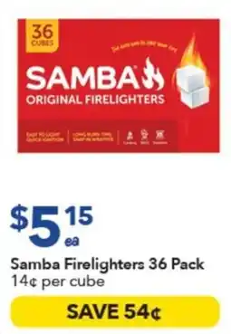 Ritchies Samba Firelighters offer