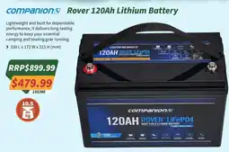 Tentworld Companion Rover 120Ah Lithium Battery offer