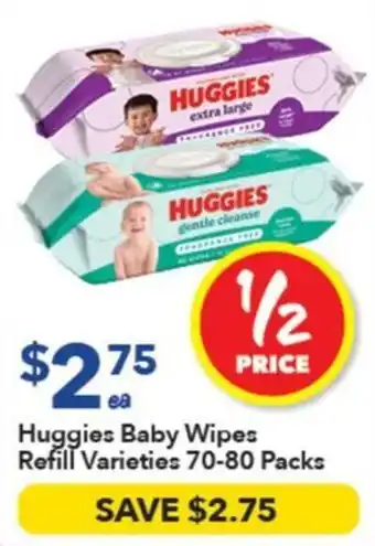 Huggies Baby Wipes Refill Varieties