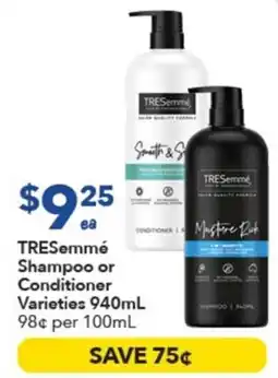 Ritchies TRESemmé Shampoo or Conditioner Varieties offer