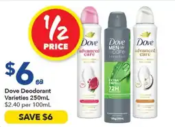 Ritchies Dove Deodorant Varieties offer