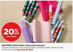Spotlight Crafters Choice Vinyls, Tools and Accessories offer