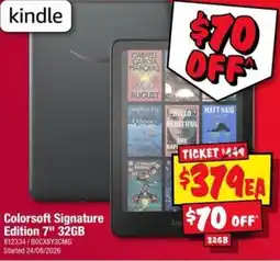 JB Hi-Fi kindle Colorsoft Signature Edition 7" 32GB offer
