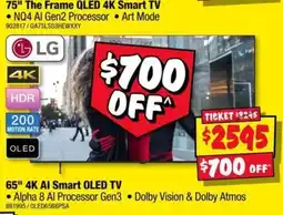 JB Hi-Fi 75" The Frame QLED 4K Smart TV offer