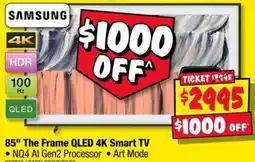 JB Hi-Fi Samsung 85" The Frame QLED 4K Smart TV offer