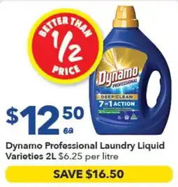 Ritchies Dynamo Professional Laundry Liquid Varieties offer