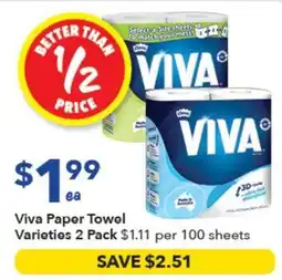 Ritchies Viva Paper Towel Varieties offer