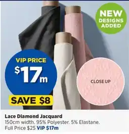 Spotlight Lace Diamond Jacquard offer