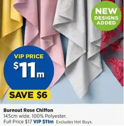 Spotlight Burnout Rose Chiffon offer