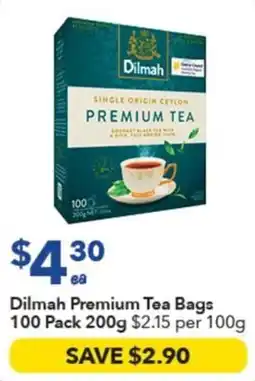 Ritchies Dilmah Premium Tea Bags offer