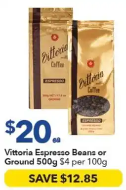 Ritchies Vittoria Espresso Beans or Ground offer