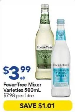 Ritchies Fever-Tree Mixer Varieties offer