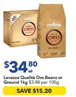 Ritchies Lavazza Qualità Oro Beans or Ground offer