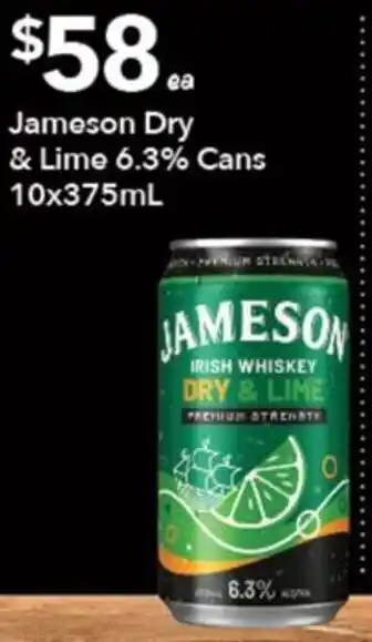 Ritchies Jameson Dry & Lime offer