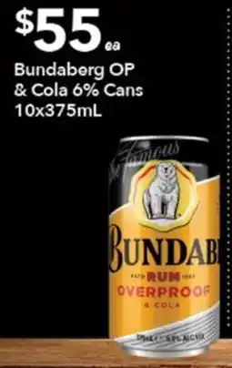 Ritchies Bundaberg Rum Overproof & Cola offer