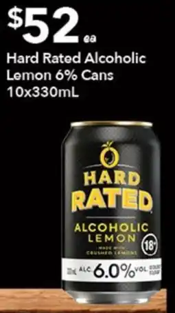 Ritchies Hard Rated Alcoholic Lemon offer