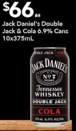 Ritchies Jack Daniel's Double Jack & Cola offer