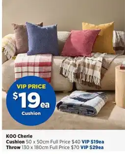 Spotlight KOO Cherie Cushion offer