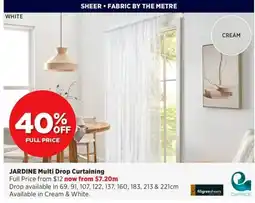 Spotlight Jardine Multi Drop Curtaining offer