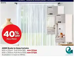 Spotlight Caprice Anne Ready to Hang Curtains offer