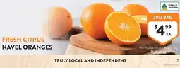 Foodworks Fresh Citrus Navel Oranges offer