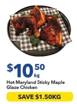 Ritchies Hot Maryland Sticky Maple Glaze Chicken offer