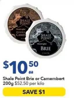 Ritchies Shale Point Brie or Camembert offer