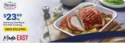Ritchies Hot Family Chef Roast Pork With Crackling offer