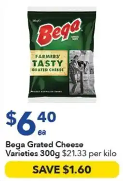 Ritchies Bega Grated Cheese Varieties offer