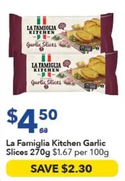 Ritchies La Famiglia Kitchen Garlic Slices offer