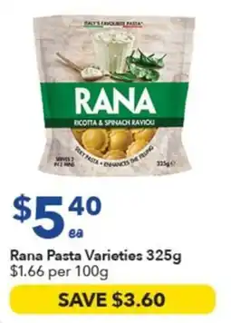 Ritchies Rana Pasta Varieties offer