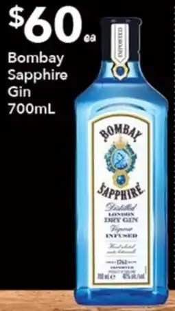 Ritchies Bombay Sapphire Gin offer