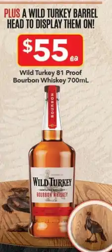 Ritchies Wild Turkey Bourbon Whiskey offer