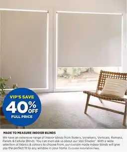 Spotlight Made to measure indoor blinds offer