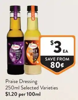 Foodworks Praise Dressing offer