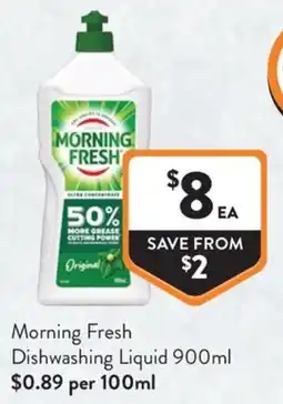 Foodworks Morning Fresh Dishwashing Liquid offer